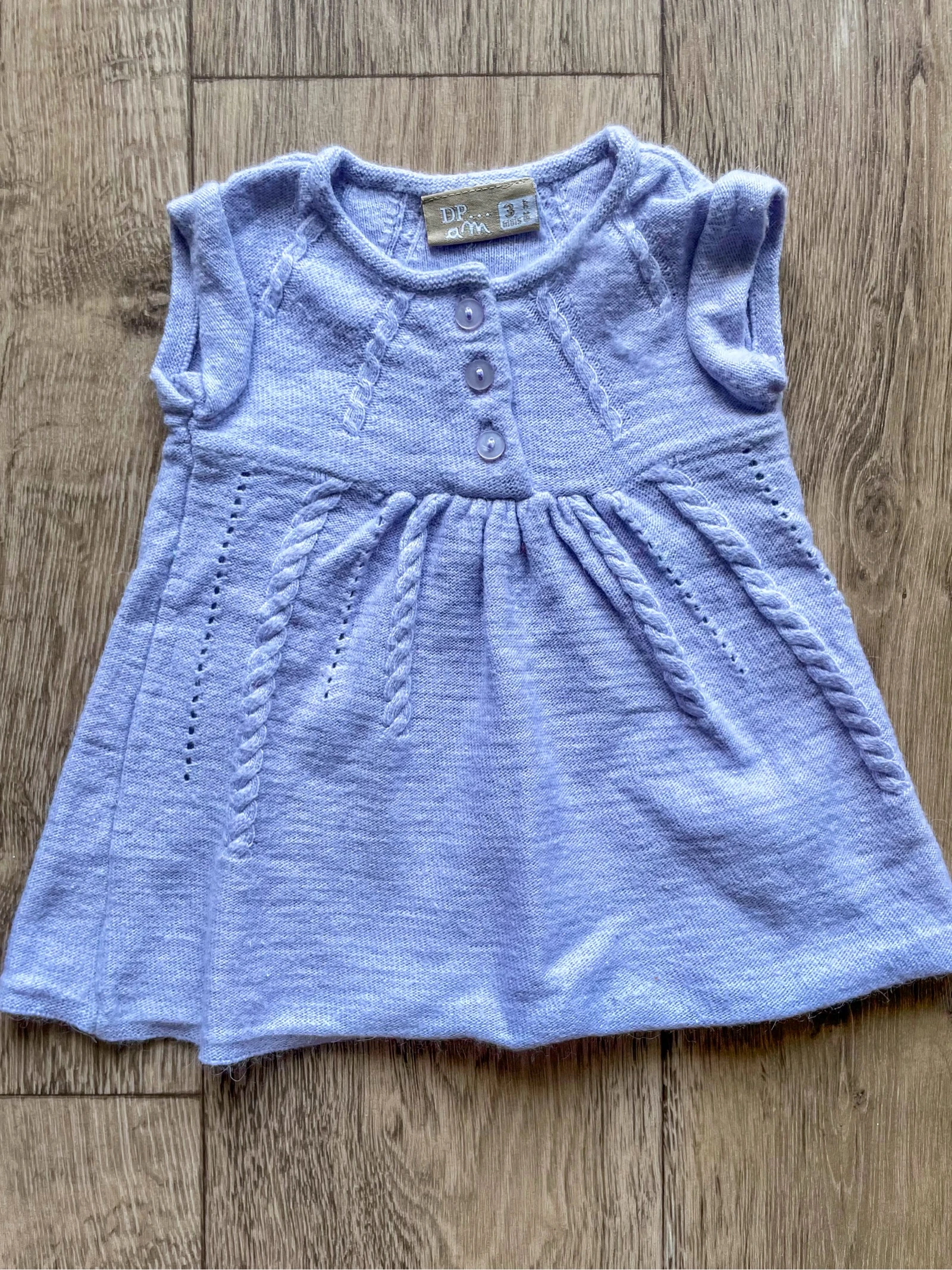 DPAM wool dress set and Tape à L’œil tights size 3 months – photo 2
